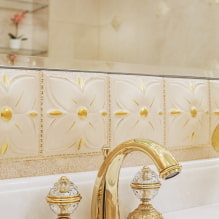 Μπάνιο σε κλασικό στιλ: επιλογή φινιρίσματος, έπιπλα, υδραυλικά, διακόσμηση, φωτισμός-8