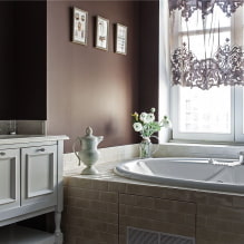 Klasikinio stiliaus vonios kambarys: apdailos pasirinkimas, baldai, santechnika, dekoras, apšvietimas-7