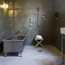 Badkamer in loftstijl: keuze uit afwerkingen, kleuren, meubels, sanitair en decor-5