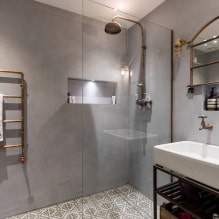 Loft stílusú fürdőszoba: választható kivitel, szín, bútor, vízvezeték és dekoráció-3