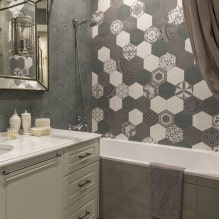 Pilkas vonios kambarys: dizaino ypatybės, nuotraukos, geriausi deriniai-7
