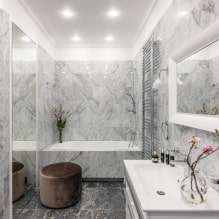 Pilkas vonios kambarys: dizaino ypatybės, nuotraukos, geriausi deriniai-6