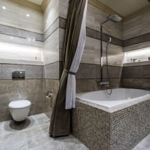 Pilkas vonios kambarys: dizaino ypatybės, nuotraukos, geriausi deriniai-5