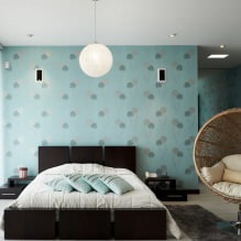 Izbor tapeta za spavaću sobu: dizajn, fotografija, kombinacijske mogućnosti-14