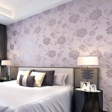Izbor tapeta za spavaću sobu: dizajn, fotografija, kombinacijske mogućnosti-7