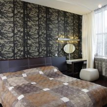 Izbor tapeta za spavaću sobu: dizajn, fotografija, kombinacijske mogućnosti-1