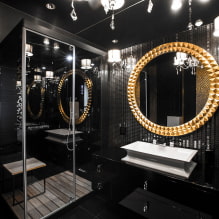 Veidrodžio pasirinkimas vonios kambaryje: tipai, formos, dekoras, spalva, modelio variantai, apšvietimas-5