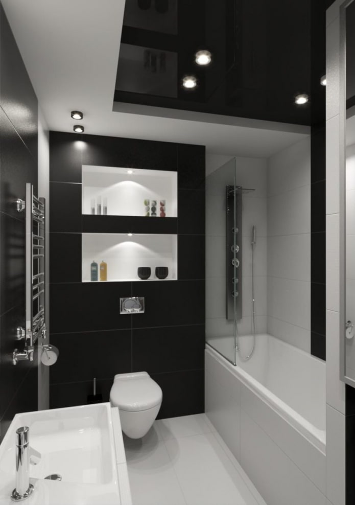 crno -bijela kupaonica