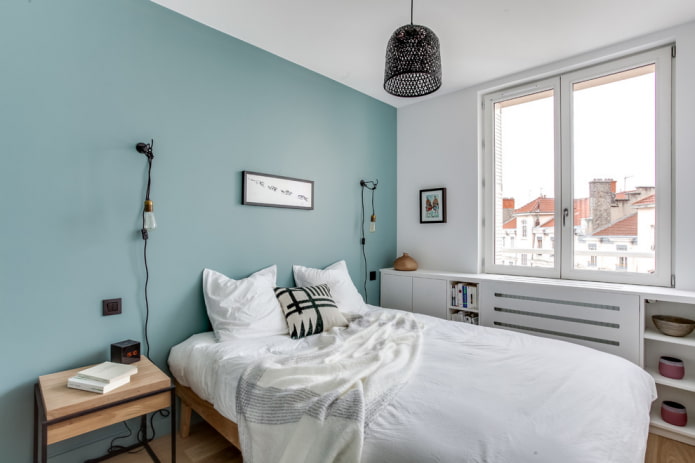 camera da letto in stile scandinavo