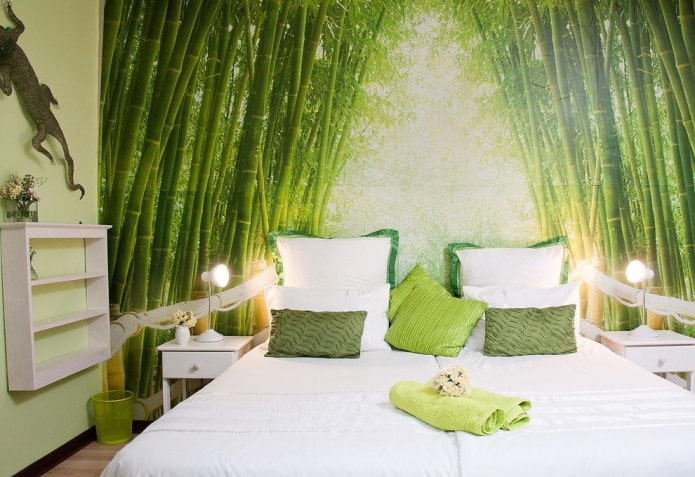 חדר שינה ירוק: גוונים, שילובים, מבחר גימורים, ריהוט, וילונות, תאורה