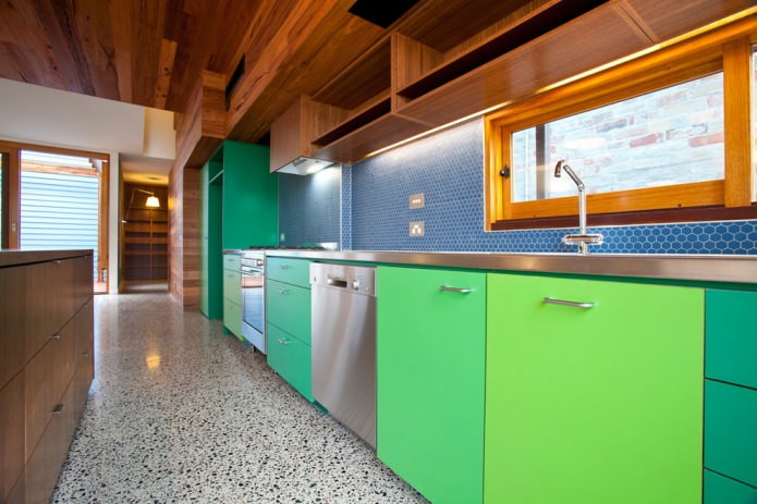 nijanse zelene u kuhinji