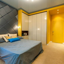 Camera da letto gialla: caratteristiche del design, combinazioni con altri colori-2